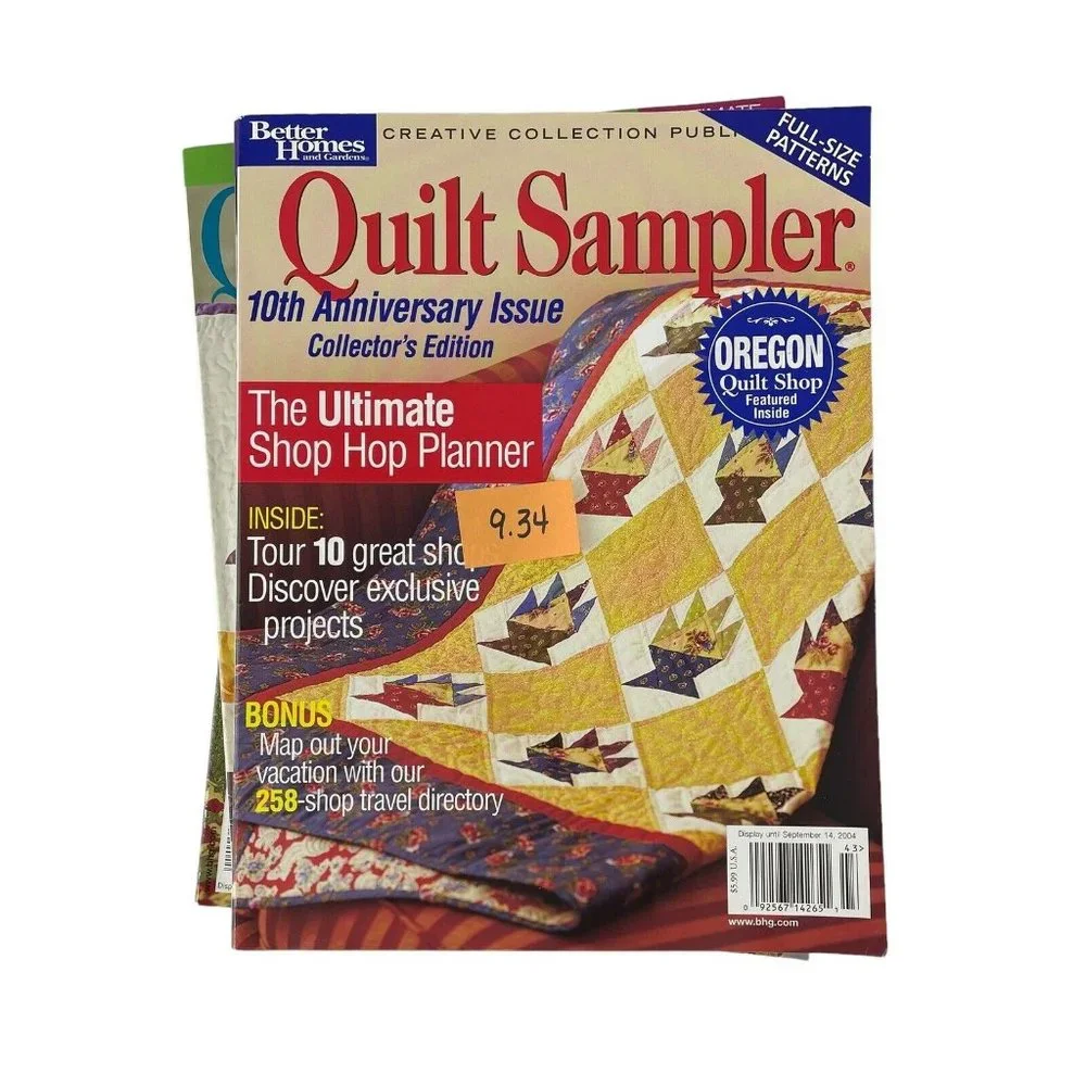 Better Homes‎ & Gardens Quilt Sampler Magazines 2004/2005 Lot of 4